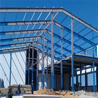 Estrutura de aço com viga H e viga C