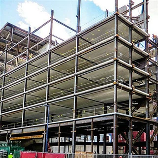 Armazém industrial de estrutura de aço de vários andares